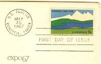 EXPO Montreal Canada 5 cent Stamp FDI SC 1324 First Day Issue