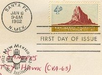 New Mexico Statehood 4 cent Stamp FDI SC 1191 First Day Issue