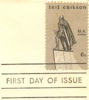 Leif Erikson 6 cent Stamp FDI SC 1359 First Day Issue