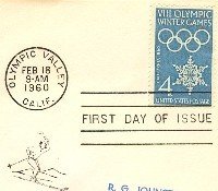 VIII Olympic Winter Games 4 cent Stamp FDI SC 1146 First Day Issue