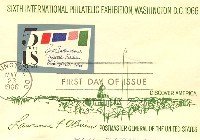 6th International Philatelic Exhibition Washington DC 1966 5 cent stamp FDI SC 1311 First Day Issue