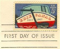 Erie Canal 5 cent Stamp FDI SC 1325 First Day Issue