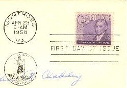 James Monroe Stamp 3 cent FDI SC 1105 First Day Issue