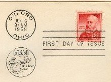 Benjamin Harrison 12 cent Stamp FDI SC 1045 First Day of Issue