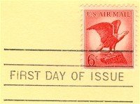 Bald Eagle 6 cent Stamp FDI SC C67 First Day Issue