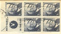 Frank Lloyd Wright 2 cent stamp booklet pane Prominent Americans FDI SC 1280A First Day Issue