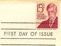 Oliver Wendell Holmes 15 cent Stamp Prominent Americans Issue FDI SC 1288 First Day Issue