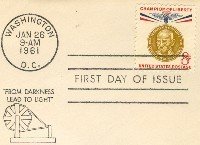Gandhi 8 cent Stamp Champion of Liberty Issue FDI SC 1175 First Day Issue