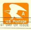 Orange Eagle A Stamped Envelope FDI SC U580 First Day Issue