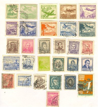 Chile 29 stamps