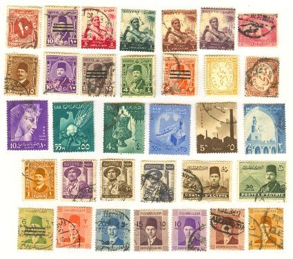 Egypt 33 stamps Packet Number 1360