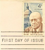 Sam Rayburn 4 cent Stamp FDI SC 1202 First Day Issue