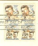 25 cent Wiley Post Winnie Mae 25 cent Pressurized Suit Port Rail 2 pair FDI SC C96a First Day Issue