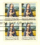 1979 Christmas Stamp15 cent Virgin and Child Stamp Gerard Davis Block 4 FDI SC 1799 First Day Issue