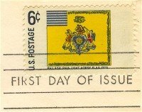 Philadelphia Light Horse Flag 6 cent Stamp FDI SC 1353 First Day Issue