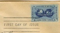 Atoms for Peace 3 cent Stamp FDI SC1070 First Day Issue