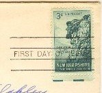 New Hampshire 3 cent Stamp FDI SC 1068 First Day Issue