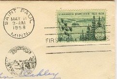 Minnesota Statehood 3 cent Stamp FDI SC 1106 First Day Issue