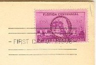 Florida Centennial 3 cent Stamp FDI SC 927 First Day of Issue