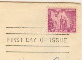 The Alamo 9 cent Stamp FDI SC 1043 First Day Issue