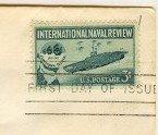 International Naval Review 3 cent Stamp FDI SC 1091 First Day Issue