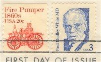 Paul Dudley White MD 3 cent Stamp Great Americans Issue FDI SC 2170 First Day Issue