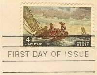 Winslow Homer 4 cent Stamp FDI SC 1207 First Day Issue