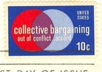 Collective Bargaining 10 cent Stamp FDI SC 1558 First Day Issue