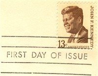 John F Kennedy Stamp 13 cent FDI SC 1287 First Day Issue