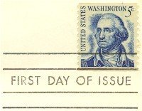 George Washington Coil 5 cent Stamp FDI SC 1304 First Day Issue