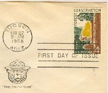 Forest Conservation 4 cent Stamp Keep America Green FDI SC 1122 First Day Issue