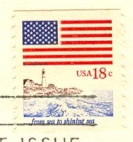 From Sea to Shining Sea 18 cent Stamp Flag Anthem Issue FDI SC 1891 First Day Issue