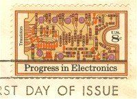Transistors Printed Circuit Board 8 cent Progress in Electronics Issue FDI SC 1501 First Day Issue