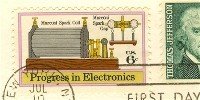 Marconi Spark 6 cent Progress in Electronics Issue FDI SC 1500 First Day Issue