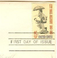 City Mail Delivery 5 cent Stamp FDI SC 1238 First Day Issue