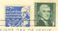 Benjamin Franklin 7 cent Stamp FDI SC 1393D First Day Issue