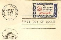 George Washington 4 cent Stamp American Credo Issue FDI SC 1139 First Day Issue