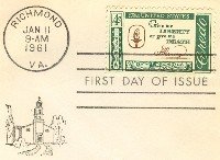 Patrick Henry 4 cent Stamp American Credo Issue FDI SC 1144 First Day Issue