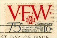 VFW Anniversary 10 cent Stamp Veterans of Foreign Wars FDI SC 1525 First Day Issue