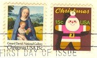 1979 Christmas Stamp Set of 2 FDI First Day Issue