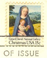15 cent Virgin and Child with Cherubim Gerard Davis FDI SC 1799 First Day Issue