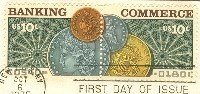 Banking and Commerce Issue Attached Pair FDI SC 1577a First Day Issue