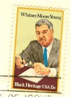 Whitney Moore Young 15 cent Stamp Black Heritage Issue FDI SC 1875 First Day Issue
