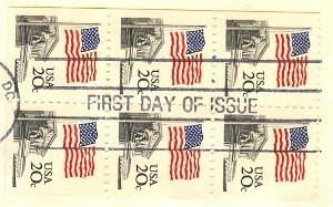 Flag Over Supreme Court 20 cent Stamp Booklet Pane of 6 FDI SC 1896A First Day Issue