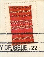 Navajo Blankets Plus Marks 22 cent stamp American Folk Art Issue FDI SC 2235 First Day Issue
