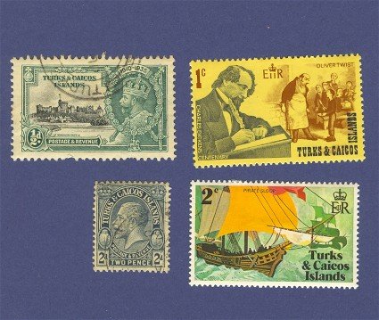 Turks and Caicos Islands 4 stamps