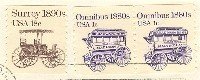 Omnibus 1 cent Coil Stamp Vertical Pair Transportation Issue FDI SC 1897 First Day Issue