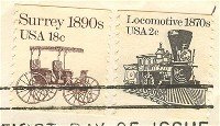 Locomotive 2 cent Coil Stamp Transportation Issue FDI SC 1897A First Day Issue