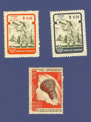 Paraguay 3 stamps