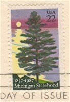 Michigan Statehood 22 cent Stamp FDI SC 2246 First Day Issue